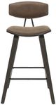 Armen Living Fox Espresso/Vintage Dark Brown Counter Stool-1