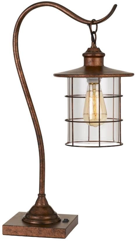 Cal® Lighting & Accessories Silverton Rust Desk Lamp-0