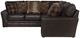 Jackson Furniture Denali 2-Piece Chocolate Left Side Facing L-Shape Sectional-3