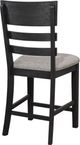 Crown Mark Guthrie Black/Gray Counter Chair-3