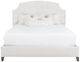 Fairfield® Arched Scalloped Mica 66" Biscuit Tufted King Upholstered Panel Bed-0