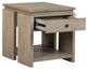 Magnussen Home® Conrad Stone Harbor Gray Rectangular End Table-2