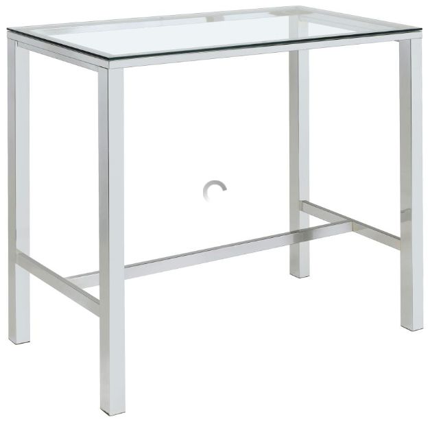 Coaster® Tolbert 5-Piece Clear/Stainless Steel Bar Set-1