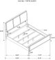 Coaster® Arini Black/Cream Eastern King Panel Bed -3