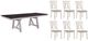 New Classic® Home Furnishings Maisie 7-Piece Dark Brown/White Dining Table Set-0