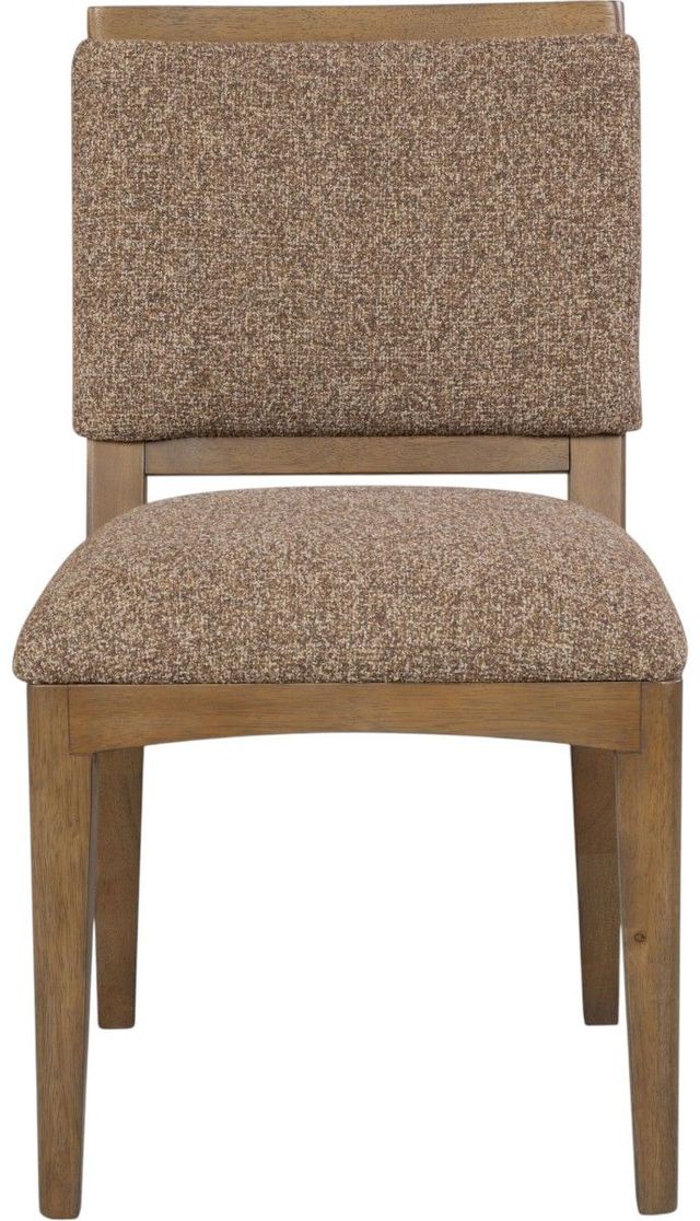 Modus Furniture Arden Beige/Tavern Brown Upholstered Side Chair-2