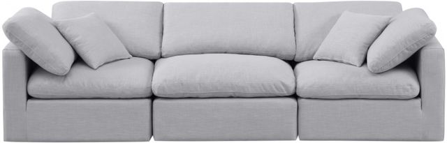 Meridian Furniture Indulge 3-Piece Gray 105" Sofa-1