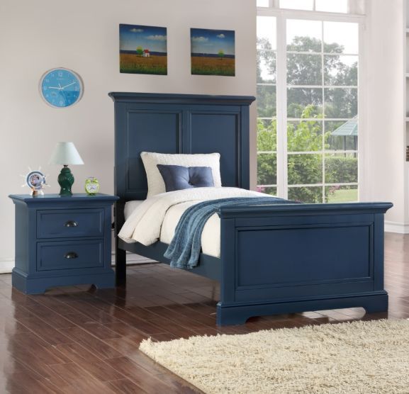 Winners Only® Tamarack Blue Youth Full Panel Bed-1