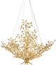 Currey & Company Aviva Stanoff Huckleberry Gold Leaf Chandelier-0