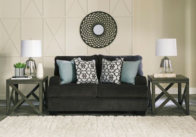 Benchcraft® Charenton Charcoal Loveseat-1