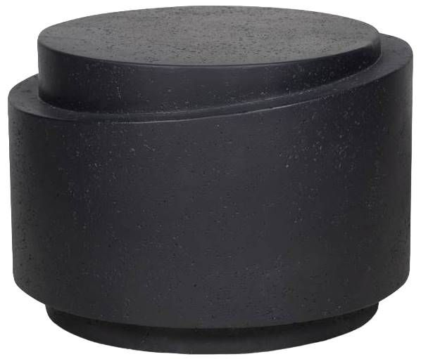Moe's Home Collection Cosmo Black Concrete Outdoor Accent Table-0