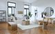 Hooker® Furniture Commerce and Market White Travertine Stone Console Table with Black Base-1
