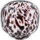 A & B Home Clear Glass Accent Vase with Amber Spots-0
