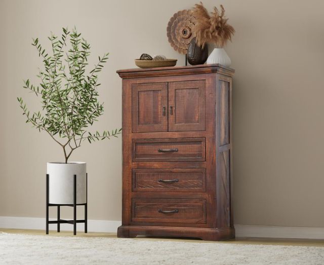 International Furniture Direct Madeira Brown Chest-1