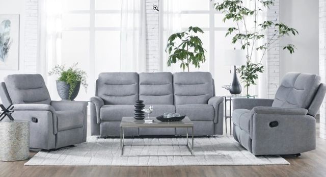 Hughes Furniture® 15176 Society Sky Manual Recliner-2