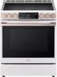 LG Studio 30" Essence White Slide In Induction Range-0