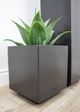 Le Present Squared Anthracite 12" Planter-4