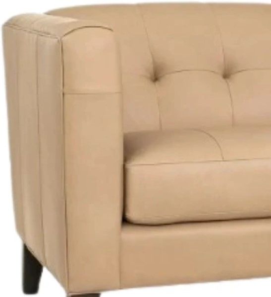Smith Brothers Customizable 284 Leather Loveseat-1