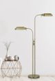 Cal® Lighting & Accessories Pharmacy Antique Brass Dual Height Floor Lamp-1