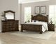 Vaughan-Bassett Rustic Hills Coffee Queen Poster Bed-1