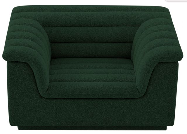 Meridian Furniture Cascade Green Boucle Fabric Chair-1