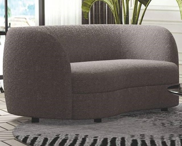 Furniture of America® Versoix Charcoal Gray Loveseat-1