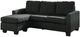 Mazin Furniture Promytheus 2-Piece Gray Reversible Sofa Chaise Sectional-0