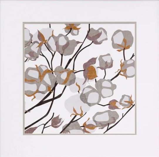 Stylecraft Cotton Balls II Beige/White Wall Art-1