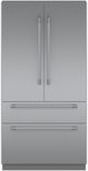 Thermador® Freedom® 42 in. 23.1 Cu. Ft. Stainless Steel Built In French Door Refrigerator-0