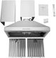 Hauslane 30" Stainless Steel Wall Mounted Range Hood -4