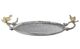 A & B Home Alvada Silver Round Medium Decorative Tray-1