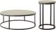 Elements International Frederick 2-Piece Beige/Black Occasional Table Set-0