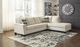 Signature Design by Ashley® Abinger 2-Piece Natural Right Arm Facing Sectional and Chaise-4