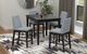 Emerald Home Madison 5-Piece Black/Gray Counter Height Dining Set-1