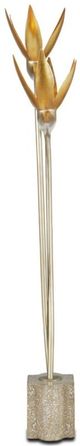Currey & Company Paradiso Abalone/Contemporary Gold Leaf/Contemporary Silver Leaf Table Lamp-2