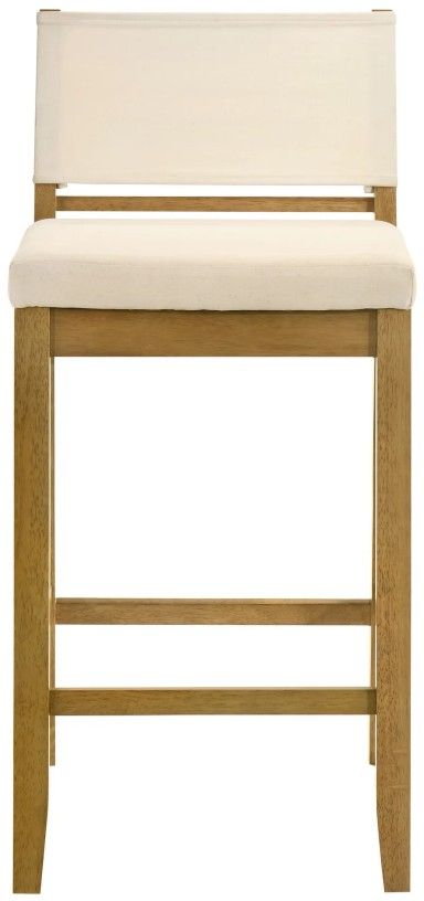 Armen Living Yaneli 4-Piece Amber Glow/White Barstool Set-2