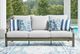 Signature Design by Ashley® Rainier Ranch Brown/Beige Teak Outdoor Sofa-4