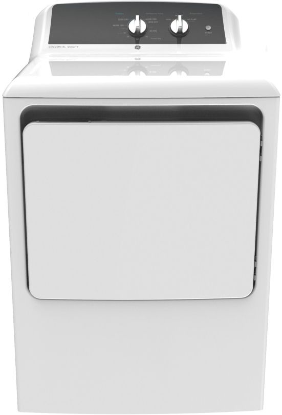 GE® White Top Load Washer & Electric Dryer Laundry Pair-3