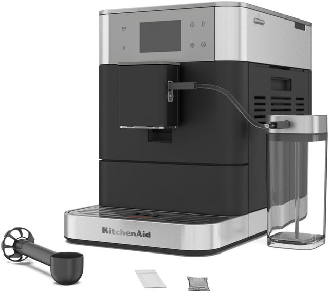 KitchenAid® KF7 Cast Iron Black Fully Automatic Espresso Machine-3