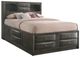 ACME Furniture Ireland Gray Eastern King Bookcase Bed-0