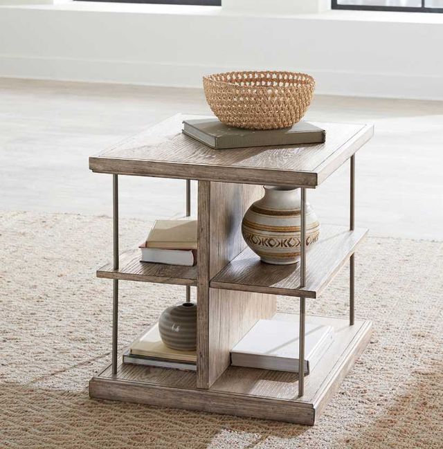 Liberty Furniture City Scape Burnished Beige End Table-1
