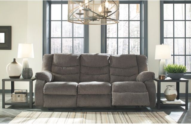 Signature Design by Ashley® Tulen Gray Reclining Sofa-1