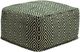 Signature Design by Ashley® Abacy Green/Ivory Pouf-0