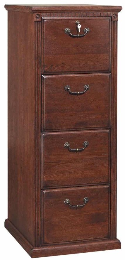 Martin Furniture Huntington Burnish 4-Drawer File Cabinet-0