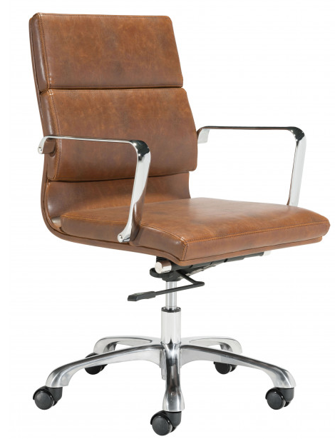 Zuo® Modern Ithaca Vintage Brown Office Chair-0