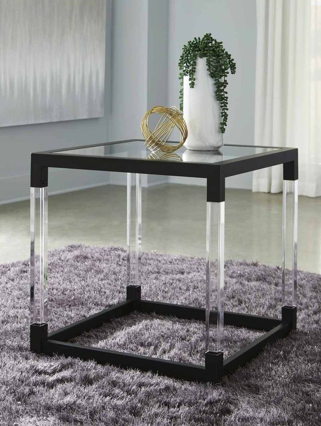 Signature Design by Ashley® Nallynx 2 Piece Metallic Gray Living Room Table Set-2
