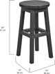 C R Plastics Generation Line Aqua Counter Stool-2