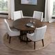 Crestview Collection Brunswick 2-Piece Brown/White Upholstered Arm Chair Set -1