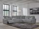 Signature Design by Ashley® Modmax II 6-Piece Pepper/Salt Power Reclining Sectional with Storage Console-2