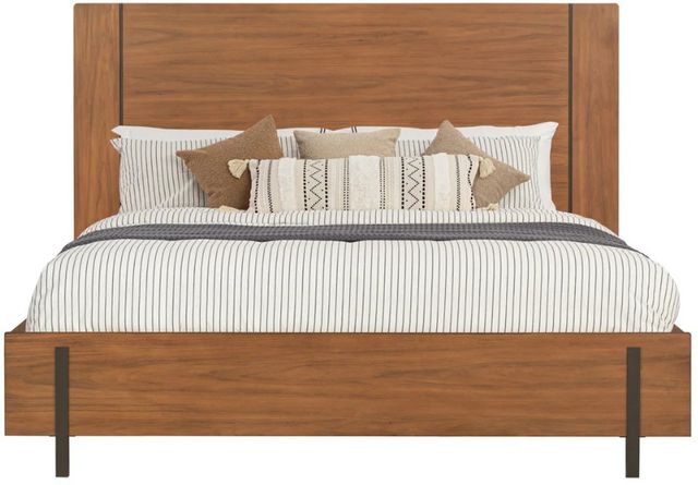 Flexsteel® Lincoln Walnut King Panel Bed-3